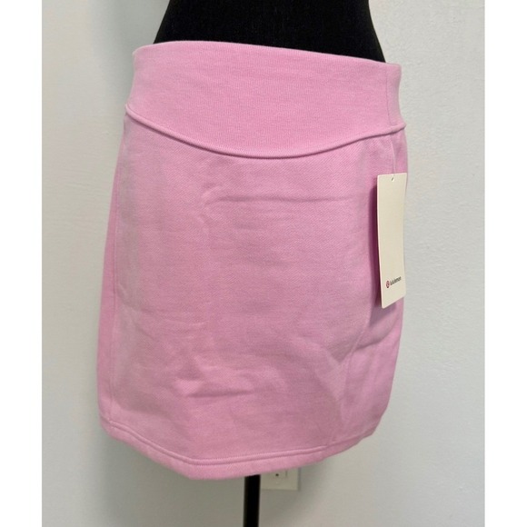 lululemon athletica Pants - Lululemon Pink Terry Cloth Tennis Skirt Athletic Athleisure Size L